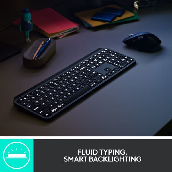 Logitech tangentbord och musset MX Keys - Grafit