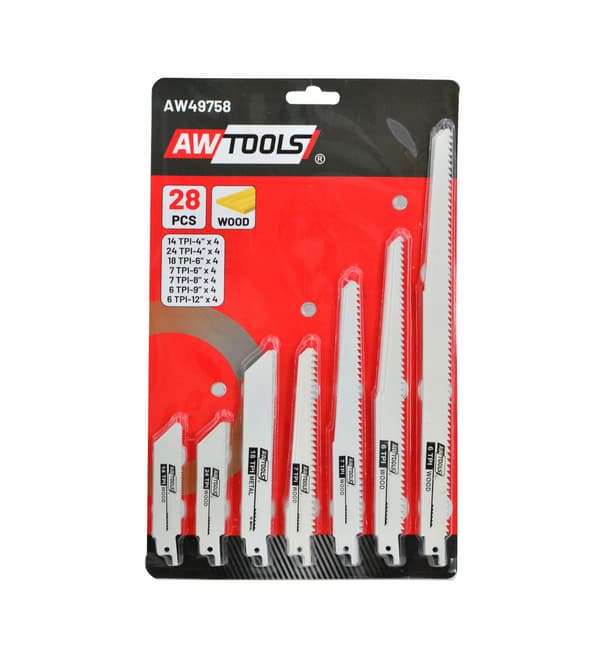 AWTOOLS SABELSTIKKERSAVKLINGE 28 stk