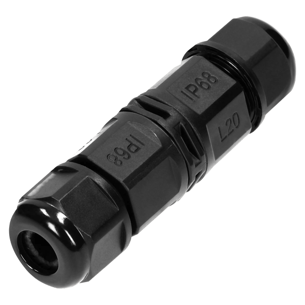Lige kabelstik IP68, 3x4mm², 450V/25A