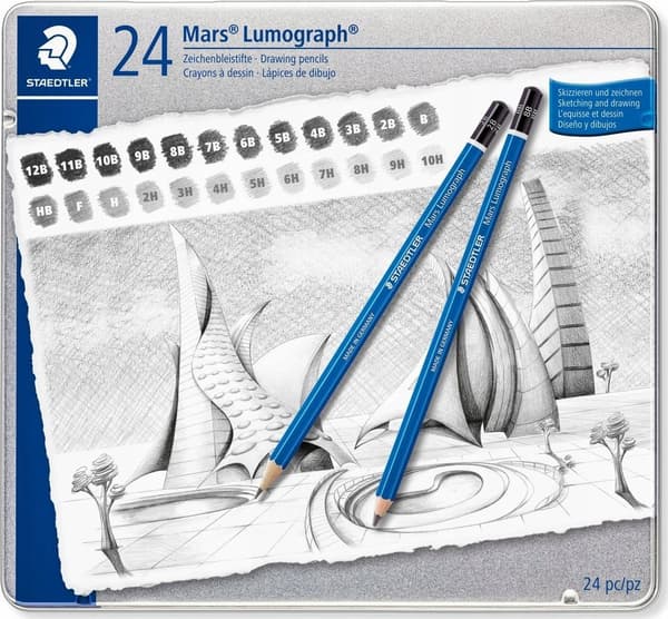 Blyant Lumograph 12B-10H 24 stk STAEDTLER