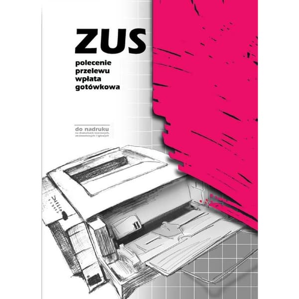 ZUS OVERFØRSELSORDRE 500 ARK. A4 2-SEKTIONER (OFFSET) MICHALCZYK OG PROKOP