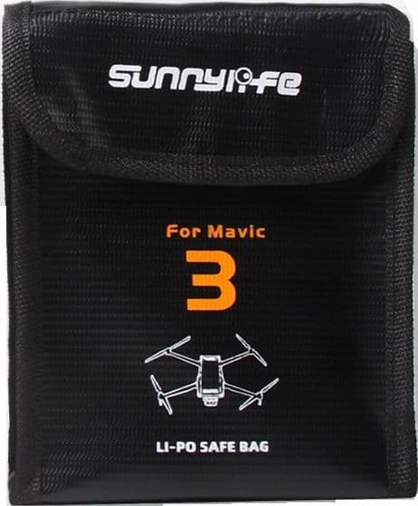 SunnyLife Etui Etui Etui Dji Mavic 3 Brandsikkert/Til 2 Batterier/M3-DC105-2