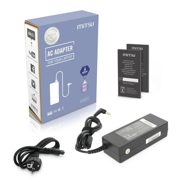 Mitsu 19V 4.74A (5.5x2.5) AC-adapter til Asus, Toshiba, MSI, Packard Bell Notebook