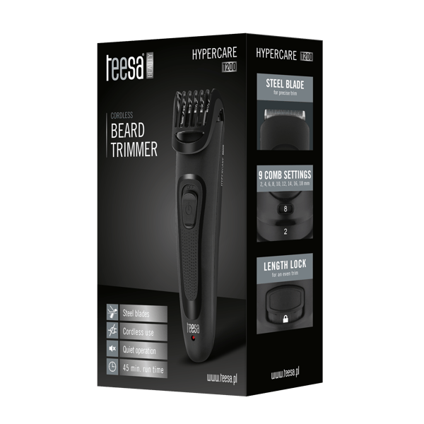 HYPERCARE T200 Trådlös Skäggtrimmer