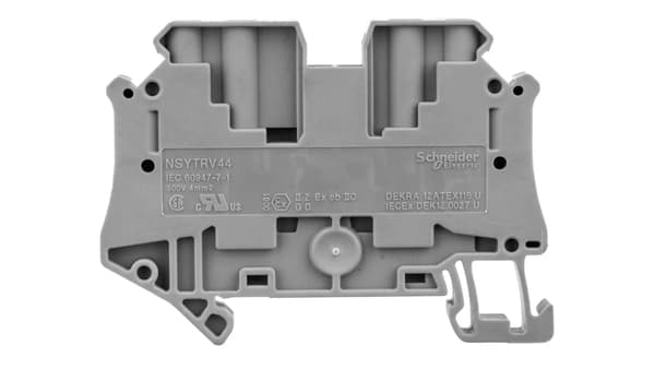 4-johtiminen kiskoliitin 4mm2 harmaa ATEX NSYTRV44