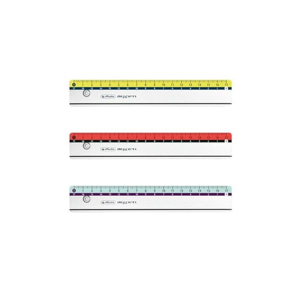 Plastik lineal 17cm my.pen mix