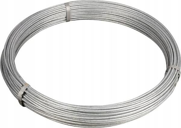Tråd fi 8mm galvaniserad (ca 25kg ca 64m)