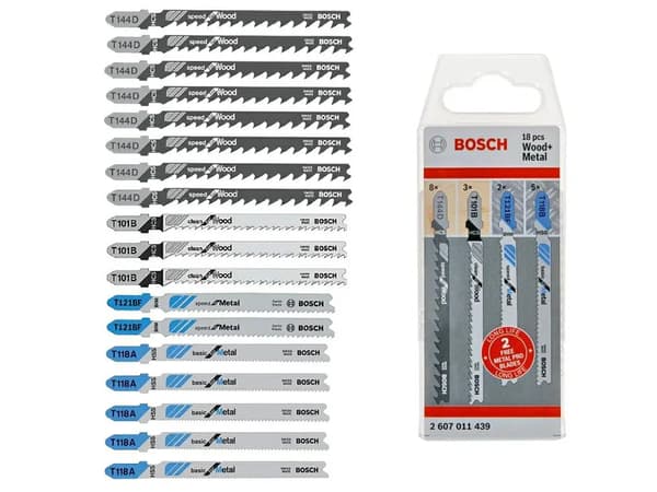 BOSCH SHORE T ZEST.EUU TRÆ/METAL 16+2stk