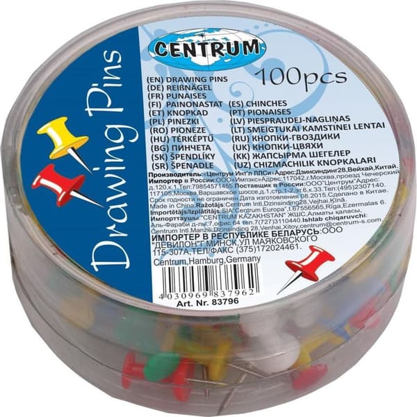 Värikkäät tynnyritapit 10mm 100kpl 83796