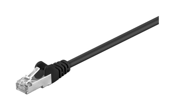 Goobay Patchkabel F/UTP kat. 5e CCA sort 2m (68658)