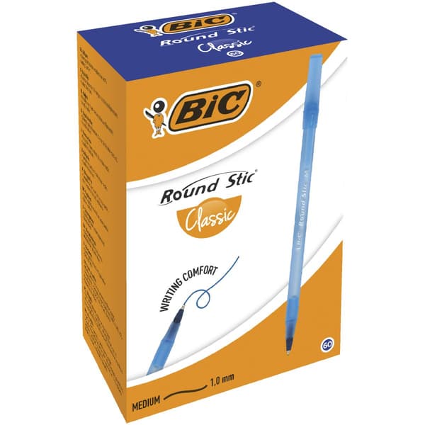 Lang beskrivelse Round Stic blå (60 stk) BIC