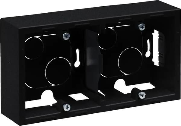 Legrand SUNO - Dobbelt påbygningsdåse, Sort - Legrand 721495 himp