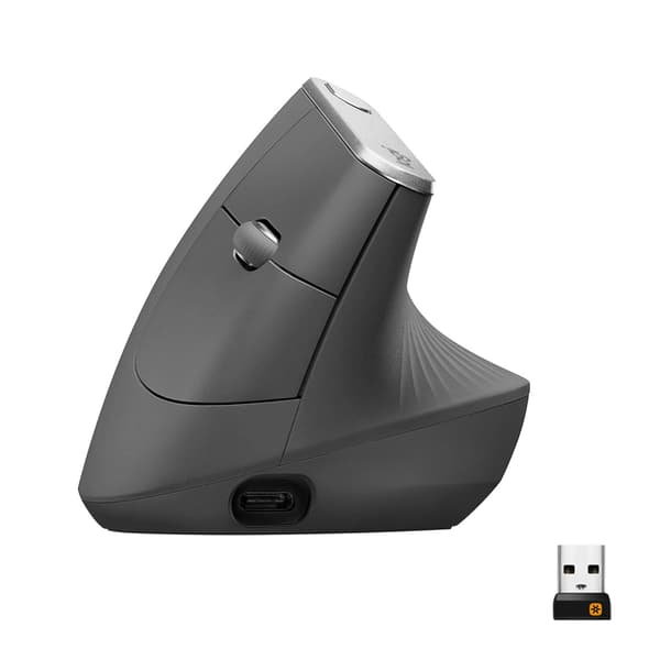 Logitech Mus MX Vertical - Sort