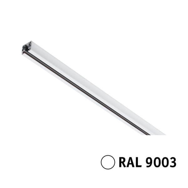 Skena skensystem 2m 230V vit RAL9003 /metall