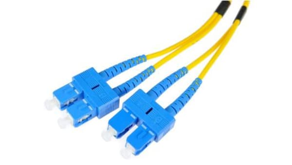 Extralink SC/UPC-SC/UPC | Patchkabel | PVC, Singlemode, Duplex, G652D, 3mm, 1m