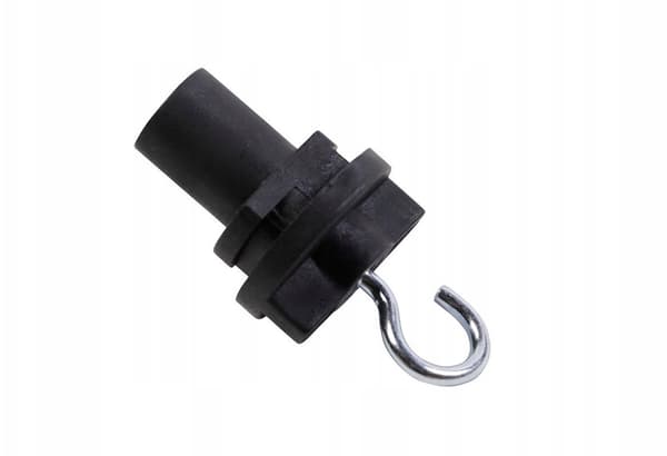 Spårkrok, 52 mm, svart