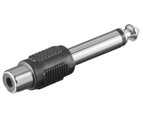 MicroConnect Adapter 6,3 mm - RCA M-F Mono