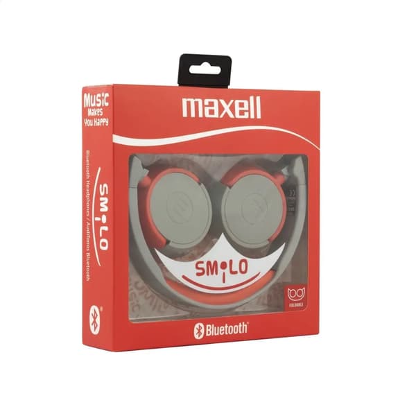 MAXELL HOVEDTELEFONER HP-BT400 SMILO BLUETOOTH RØD 304017.00.CN