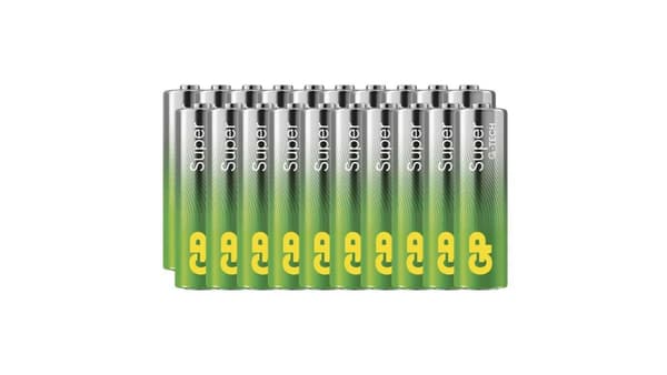 Alkalinebatteri, AA, 1,5V, GP, Film, 20-pak, Super