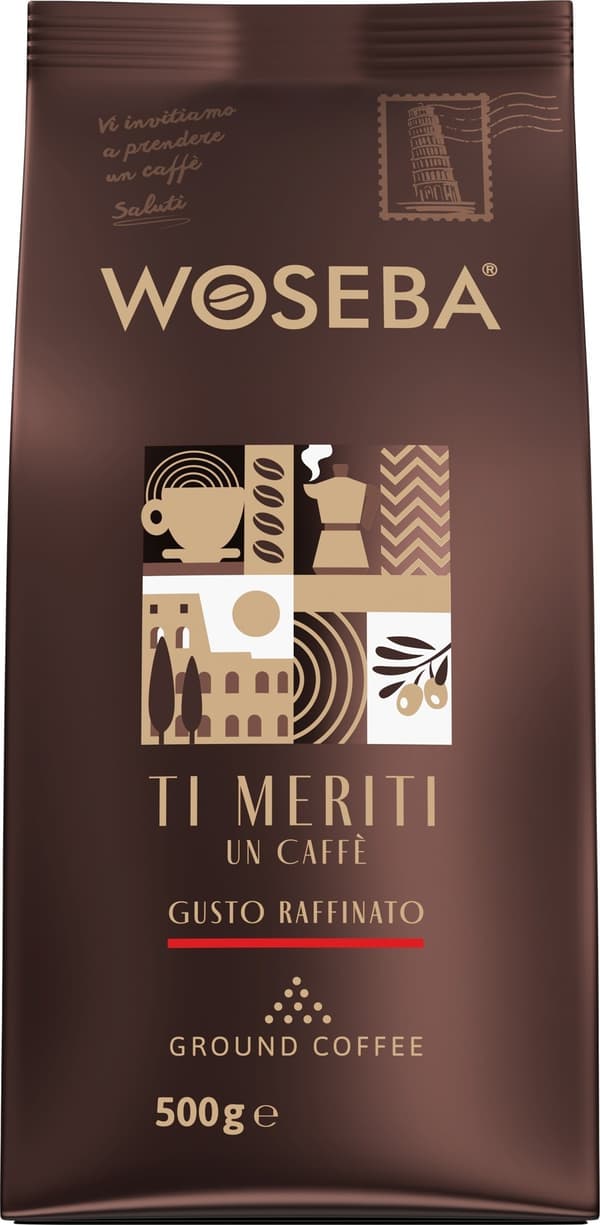 Woseba Kaffe WOSEBA TI MERITI, GUSTO RAFFINATO, formalet, 500g