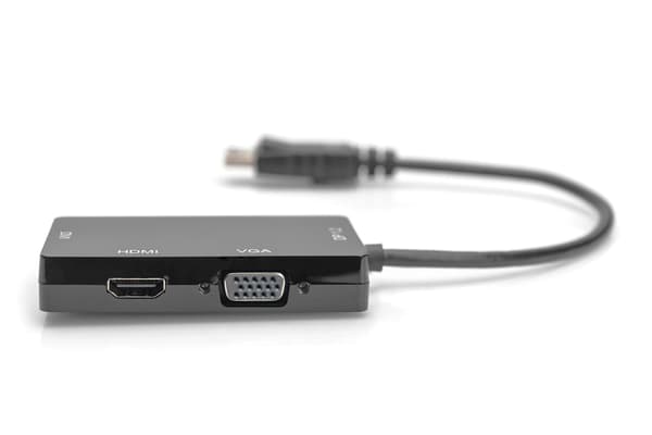 ASSMANN videoadapter - DisplayPort / HDMI / DVI / VGA - 20 cm