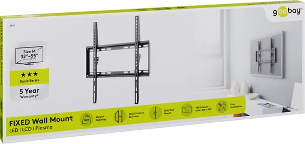Goobay TV wall mount Basic FIXED