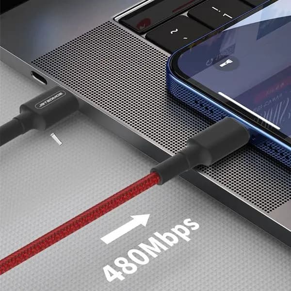 Somostel USB-C USB-kaapeli - Lightning 1 m punainen (28861)