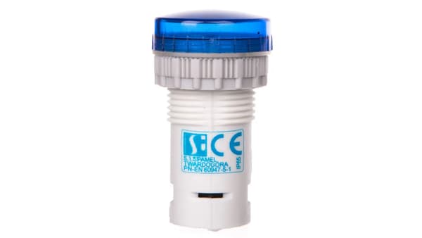 Kompakt ljusblå PK22-LN-230-LED-AC