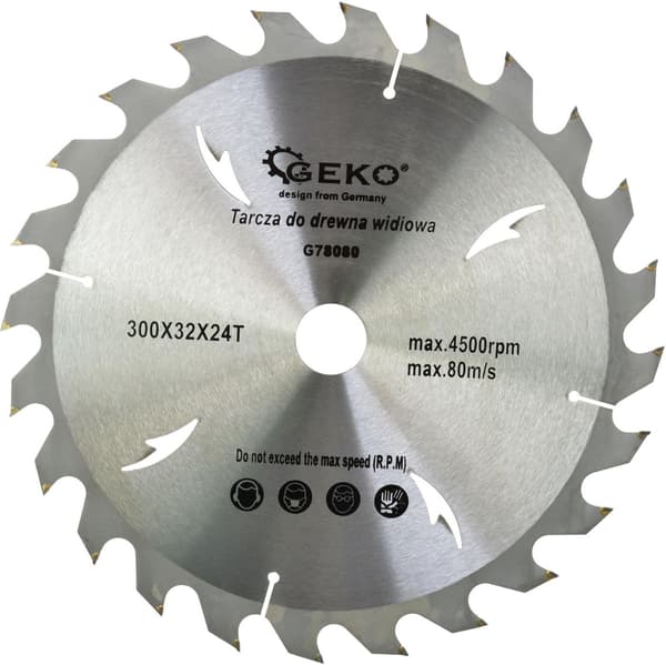 Træskive 300x32x24T (huller) (20)