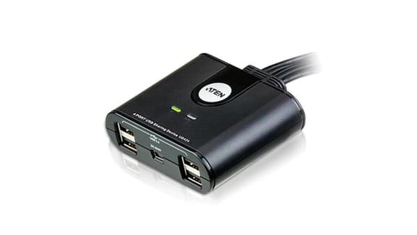 Aten 4-portars USB 2.0 kringutrustningsväxel