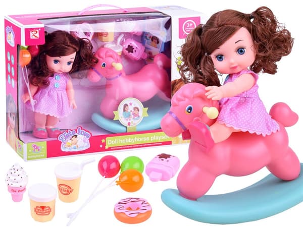 Babydokke + STOKHEST tilbehør ZA2927