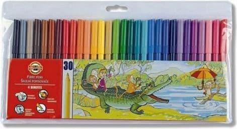 Tuschpenne 30 farver