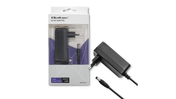 Qoltec Stikadapter 45W | 15V | 3A | 5.5*2.1