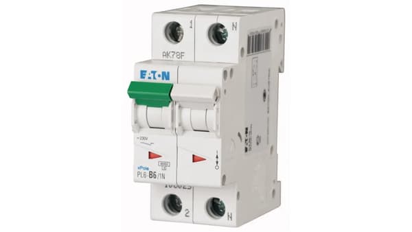 Adapterafbryder 1P+N B 6A 6kA AC PL6-B6/1N 106025