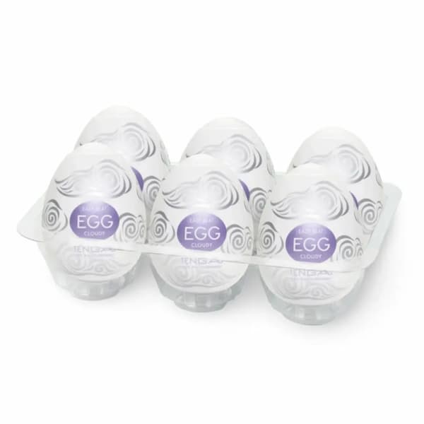 Tenga Egg Cloudy 6-pack flexibelt intimkapselset