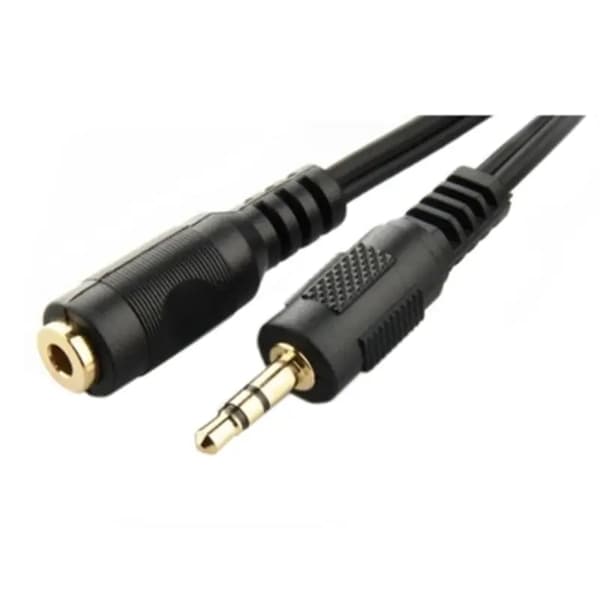 Jack 3.5 mm Jatkojohto GEMBIRD CCA-421S Musta (5 m)