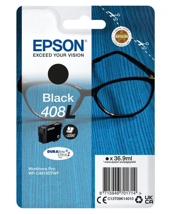 Original blækpatron Epson 408L Sort