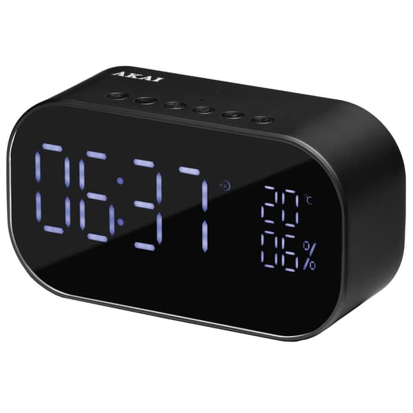AKAI VÆKKEUR RADIO ABTS-S2BK Sort