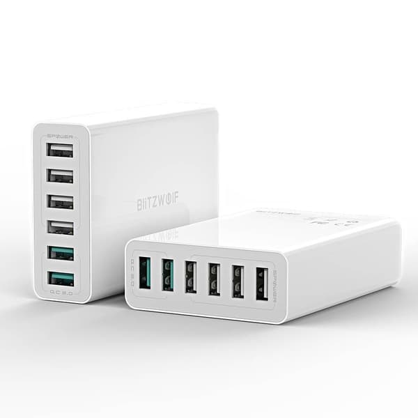 Akkulaturi Blitzwolf BW-S15 6x USB-A (BLZ255WHT)