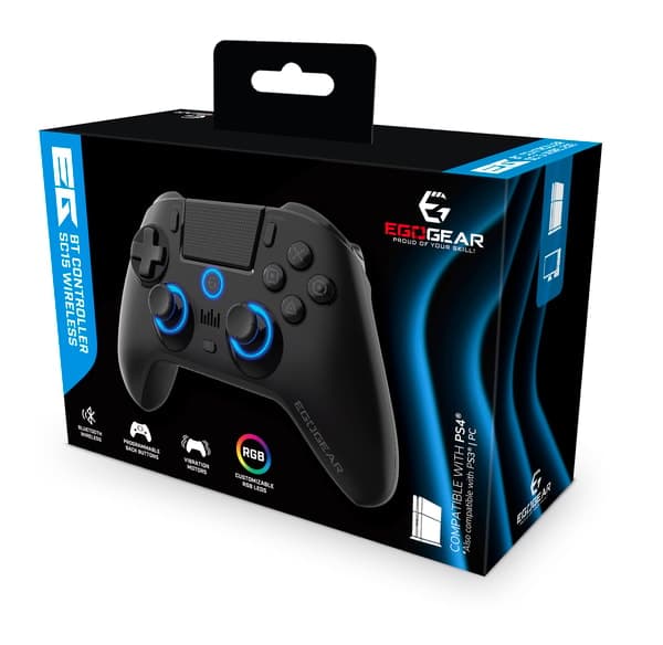 EGOGEAR SC15 TRÅDLÖS RGB-KONTROLL SVART PS4, PC, PS3