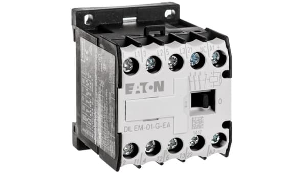 Effektkontaktor 9A 3P 24V DC 0Z 1R DILEM-01-G-EA (24VDC) 189986