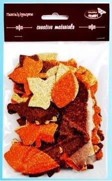 Glitterblad brun ton 60st
