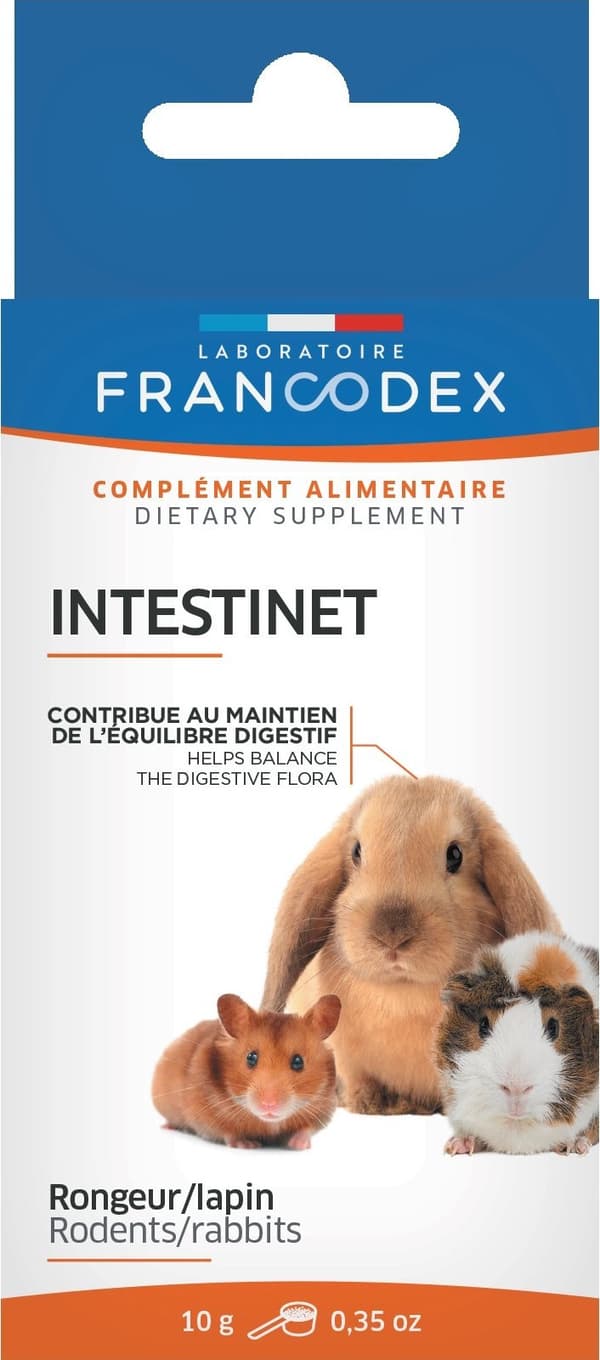 Francodex Intestinet - regulerer tarmfunktionen hos gnavere 10 g