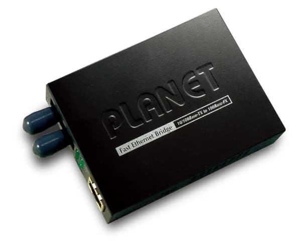 Planet 10/100Base-TX til 100Base-FX (ST) Bridge Media Converter, LFPT understøttet