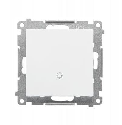 Simon 55 Lysknap (Modul) 10 AX, 250 V~, Quick Release Hvid Mat TS1.01/111