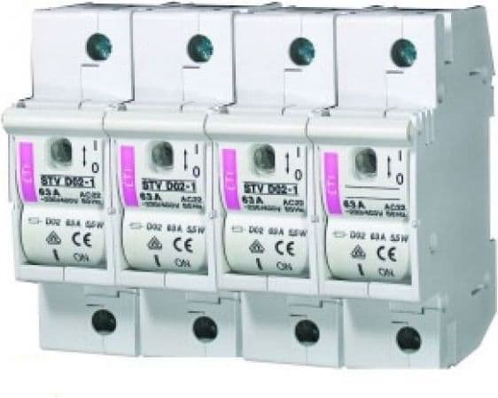 Sulakesoitin 3+N 63A STV D02 002271005