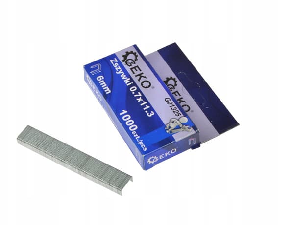 Häftklamrar 0.7x11.3 6mm 1000 stycken 6015