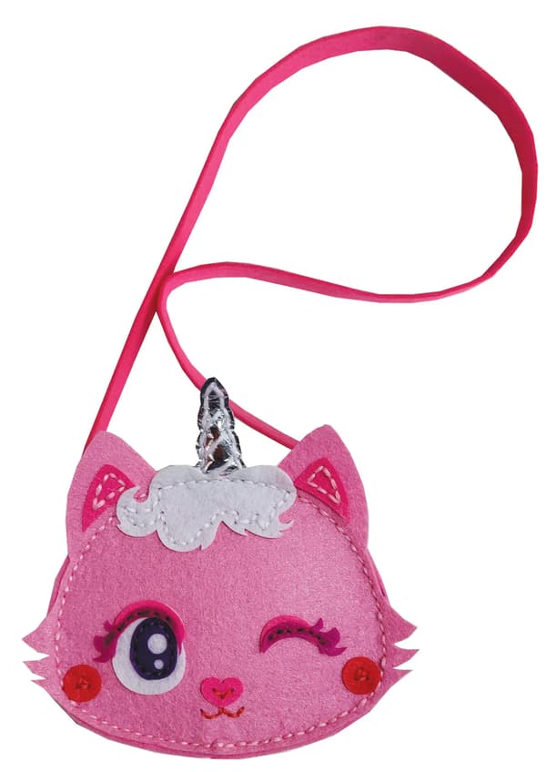 Handväska liten kattunge rosa
