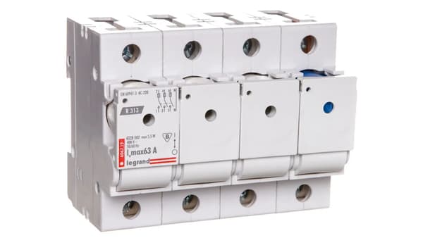 Sikringsadskiller 3P+N 63A D02 R313 MAX /uden indsats/ 606719