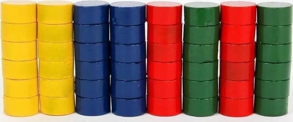 Magneter 10 mm 48 farvede stk.